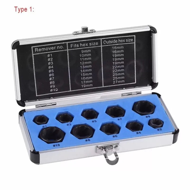 10 Pieces Nut Removal Tool