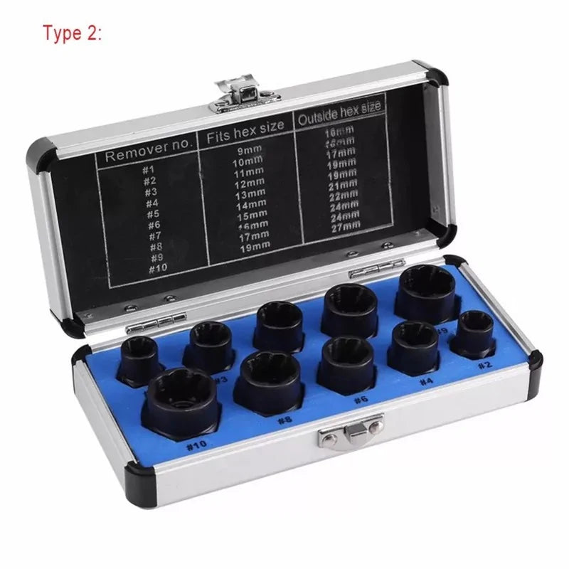 10 Pieces Nut Removal Tool