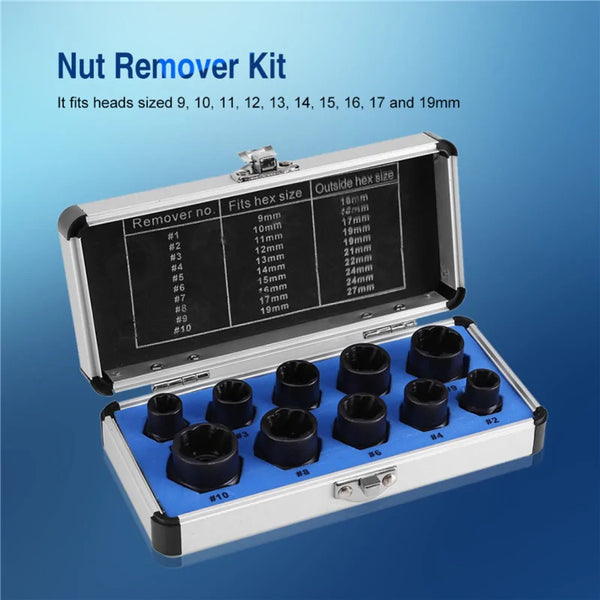 10 Pieces Nut Removal Tool